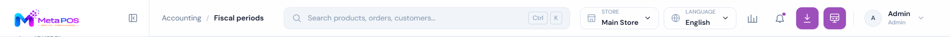 The quick search box open, showing matching results